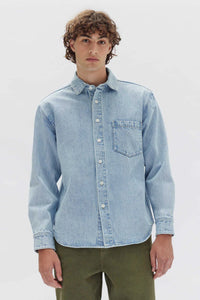 Denim Overshirt - Light Stone-ASSEMBLY LABEL-P&amp;K The General Store