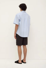 Load image into Gallery viewer, Aron Poplin Stripe SS Shirt - Blue/White-ASSEMBLY LABEL-P&amp;K The General Store
