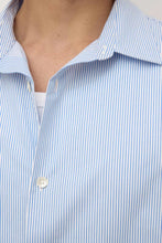Load image into Gallery viewer, Aron Poplin Stripe SS Shirt - Blue/White-ASSEMBLY LABEL-P&amp;K The General Store
