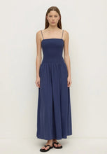 Load image into Gallery viewer, Connie Cotton Shirred Dress - Imperial Blue-ASSEMBLY LABEL-P&amp;K The General Store
