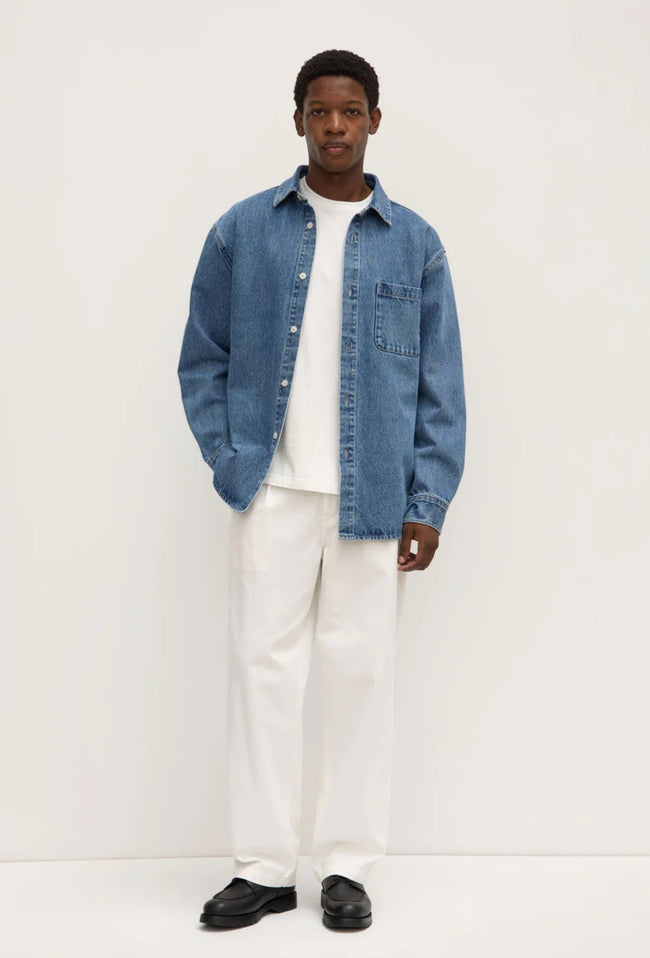 Denim Overshirt - Dark Stone-ASSEMBLY LABEL-P&amp;K The General Store