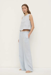 Estelle Linen Top - Cloud-ASSEMBLY LABEL-P&amp;K The General Store