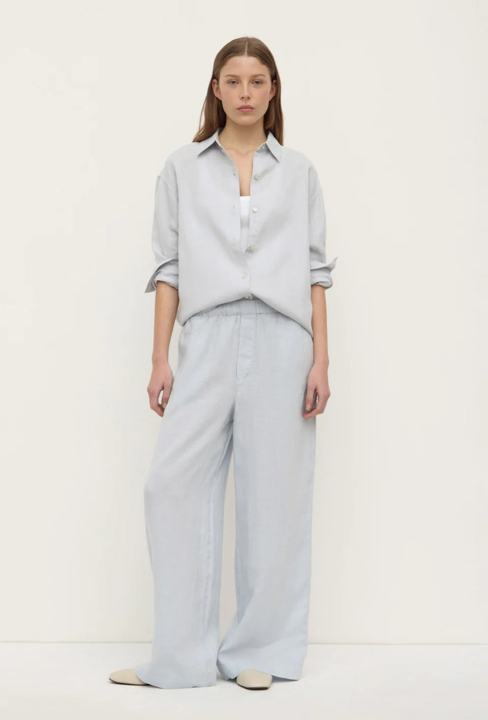 Everyday Linen Pant - Cloud-ASSEMBLY LABEL-P&K The General Store