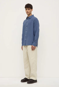 Everyday LS Linen Shirt - Ocean-ASSEMBLY LABEL-P&amp;K The General Store