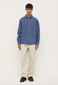 Everyday LS Linen Shirt - Ocean-ASSEMBLY LABEL-P&amp;K The General Store