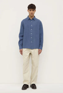 Everyday LS Linen Shirt - Ocean-ASSEMBLY LABEL-P&amp;K The General Store