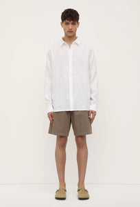 Everyday LS Linen Shirt - White-ASSEMBLY LABEL-P&amp;K The General Store