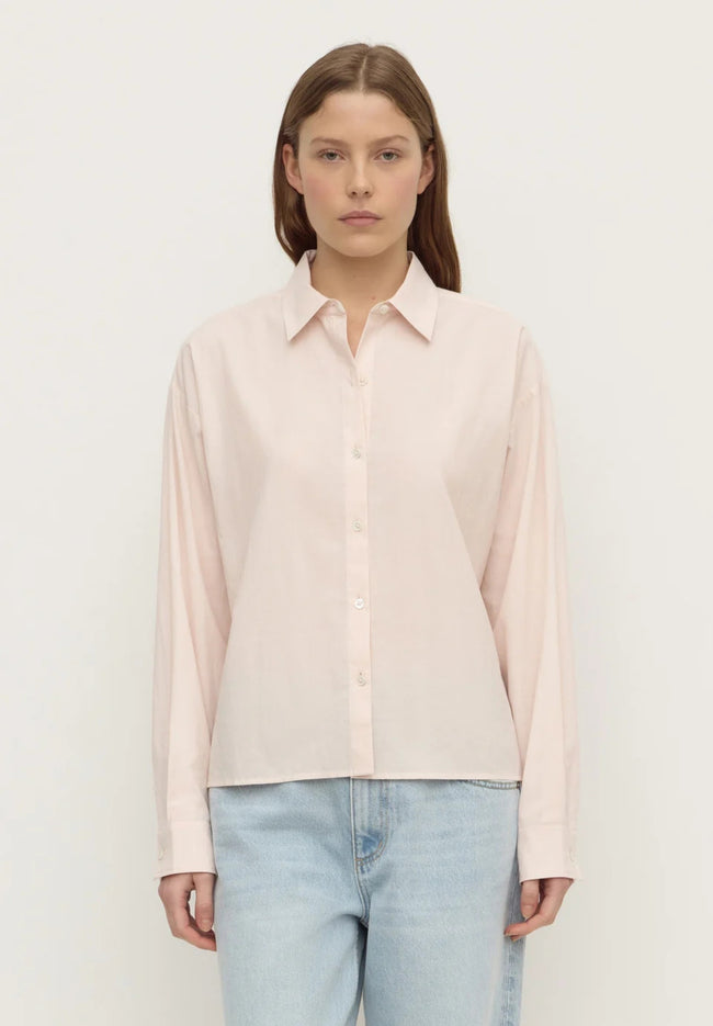 Frankie Cotton Long Sleeve Shirt - Soft Rose-ASSEMBLY LABEL-P&amp;K The General Store