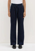 Load image into Gallery viewer, Keira Recycled Pleat Front Denim Pant - Deep Indigo-ASSEMBLY LABEL-P&amp;K The General Store

