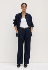 Keira Recycled Pleat Front Denim Pant - Deep Indigo-ASSEMBLY LABEL-P&amp;K The General Store