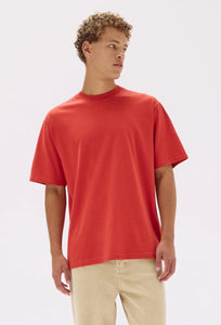 Knox Oversized Tee - Papaya-ASSEMBLY LABEL-P&amp;K The General Store