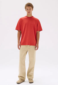 Knox Oversized Tee - Papaya-ASSEMBLY LABEL-P&amp;K The General Store