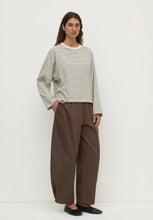 Load image into Gallery viewer, Malone Stripe Cropped Long Sleeve Top - Black/ Cream-ASSEMBLY LABEL-P&amp;K The General Store
