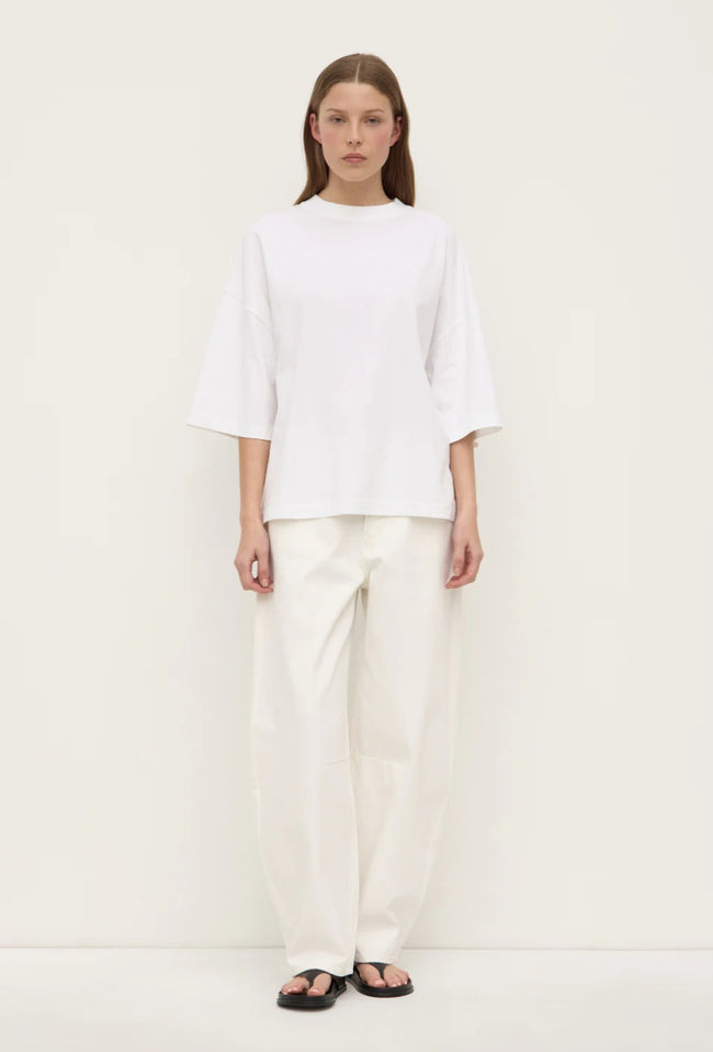 Max Oversized Cotton Tee - White-ASSEMBLY LABEL-P&amp;K The General Store