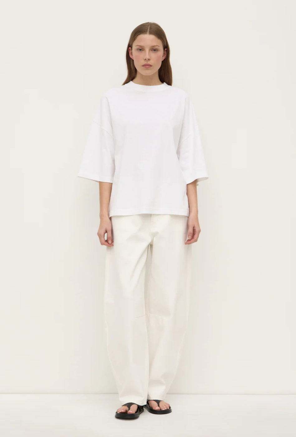 Max Oversized Cotton Tee - White-ASSEMBLY LABEL-P&K The General Store
