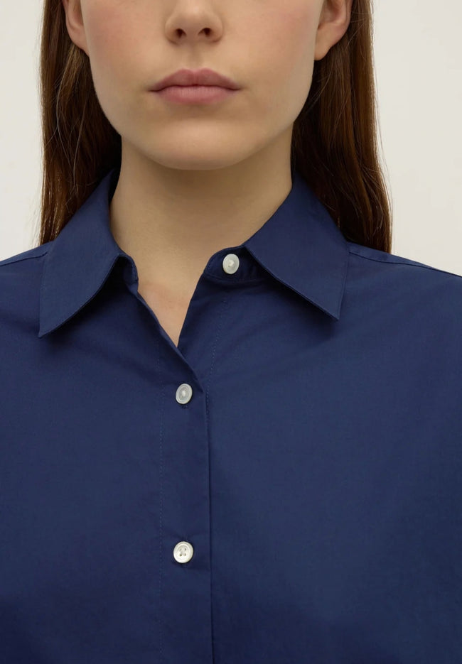 Micha Poplin Long Sleeve Shirt - Imperial Blue-ASSEMBLY LABEL-P&amp;K The General Store