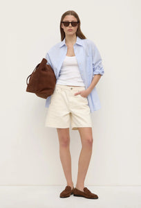 Mid Rise Vintage Denim Short - Ecru-ASSEMBLY LABEL-P&amp;K The General Store