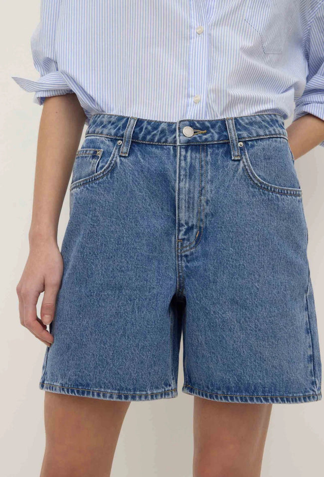 Mid Rise Vintage Denim Short - Dark Stone-ASSEMBLY LABEL-P&amp;K The General Store
