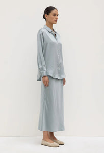 Pippa Silk Shirt - Cloud-ASSEMBLY LABEL-P&amp;K The General Store