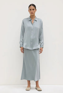 Pippa Silk Shirt - Cloud-ASSEMBLY LABEL-P&amp;K The General Store