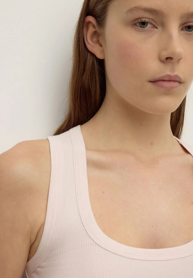 Robyn Scoop Neck Rib Tank - Soft Rose-ASSEMBLY LABEL-P&amp;K The General Store