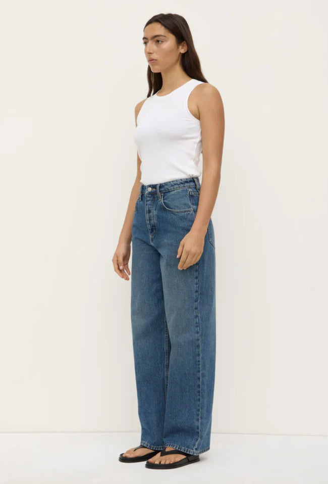 Women's Oversized High Rise Jean - Dark Indigo-ASSEMBLY LABEL-P&amp;K The General Store