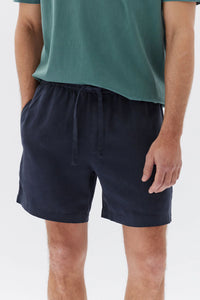 Tide Linen Shorts - True Navy-ASSEMBLY LABEL-P&amp;K The General Store