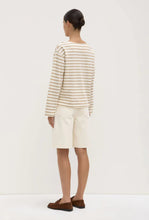 Load image into Gallery viewer, Bonne Long Sleeve Top - White/Tan-ASSEMBLY LABEL-P&amp;K The General Store
