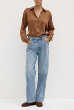 Load image into Gallery viewer, Pippa Long Sleeve Silk Shirt - Bronze-ASSEMBLY LABEL-P&amp;K The General Store

