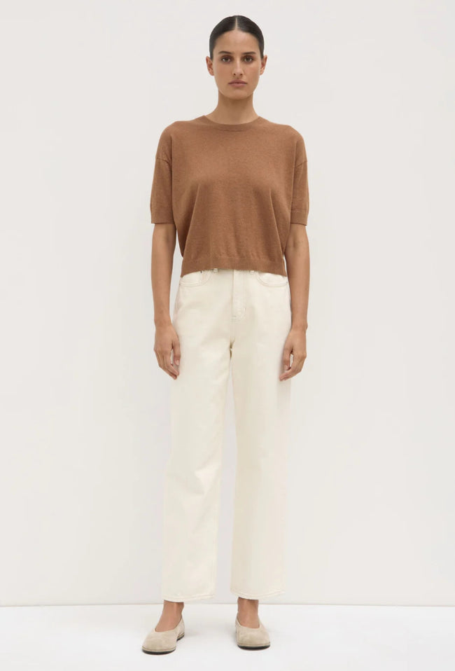 Vanya Cotton Cashmere Boxy Knit - Bronze-ASSEMBLY LABEL-P&amp;K The General Store