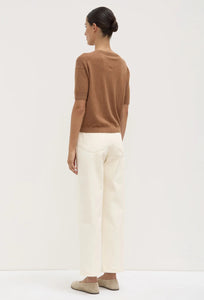 Vanya Cotton Cashmere Boxy Knit - Bronze-ASSEMBLY LABEL-P&amp;K The General Store