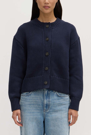 Ava Knit Cardigan - Ink-ASSEMBLY LABEL-P&amp;K The General Store