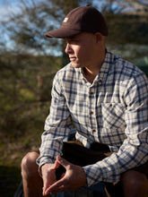 Load image into Gallery viewer, Boatyard Shirt - Blue Cream Check-Just Another Fisherman-P&amp;K The General Store
