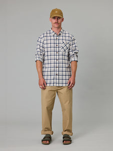 Boatyard Shirt - Blue Cream Check-Just Another Fisherman-P&amp;K The General Store
