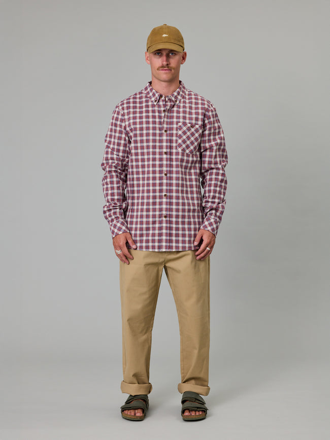 Boatyard Shirt - Russet Check-Just Another Fisherman-P&amp;K The General Store