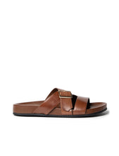 Load image into Gallery viewer, Buckle Strap Slide - Cognac-LA TRIBE-P&amp;K The General Store
