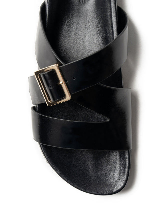 Buckle Strap Slide - Black-LA TRIBE-P&amp;K The General Store