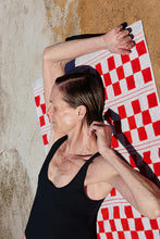 Load image into Gallery viewer, Busby Pool Towel - Cloud &amp; Ranch Red-BAINA-P&amp;K The General Store
