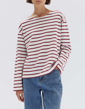 Load image into Gallery viewer, Bateau Organic Long Sleeve Tee - Syrah/White-ASSEMBLY LABEL-P&amp;K The General Store
