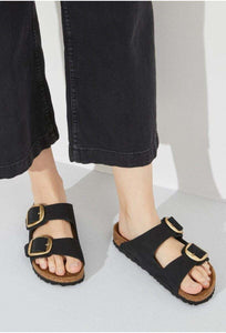 Arizona Big Buckle Nubuck - Black-BIRKENSTOCK-P&amp;K The General Store