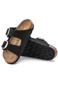 Arizona Big Buckle Nubuck - Black-BIRKENSTOCK-P&amp;K The General Store