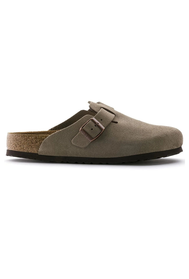 Boston Suede Soft Footbed - Taupe - Regular-BIRKENSTOCK-P&amp;K The General Store