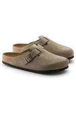 Load image into Gallery viewer, Boston Suede Soft Footbed - Taupe - Regular-BIRKENSTOCK-P&amp;K The General Store
