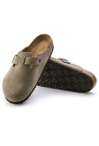 Boston Suede Soft Footbed - Taupe - Regular-BIRKENSTOCK-P&amp;K The General Store
