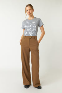 Blooms T Shirt - Grey Marle-SYLVESTER-P&amp;K The General Store