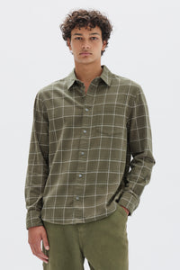 Brady Check L/S Shirt - Spruce/Cream-ASSEMBLY LABEL-P&amp;K The General Store