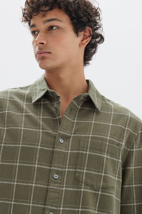 Brady Check L/S Shirt - Spruce/Cream-ASSEMBLY LABEL-P&amp;K The General Store