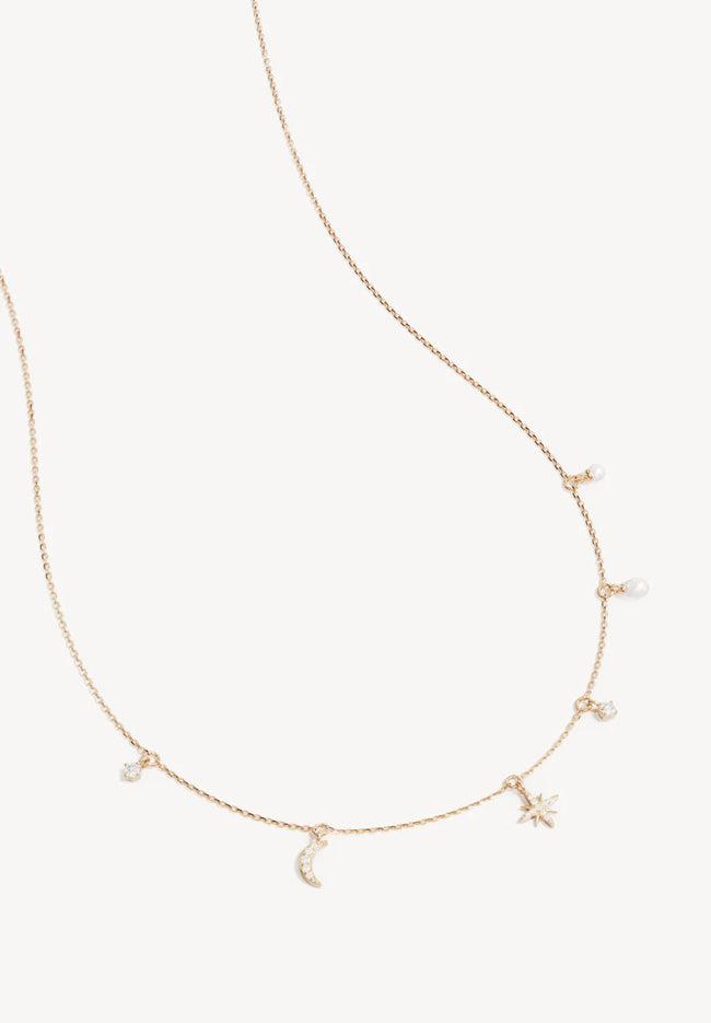 Celestial Skies Charm Choker - Gold-BY CHARLOTTE-P&amp;K The General Store