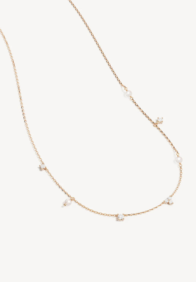 Moonlit Bloom Pearl Choker - Gold-BY CHARLOTTE-P&amp;K The General Store
