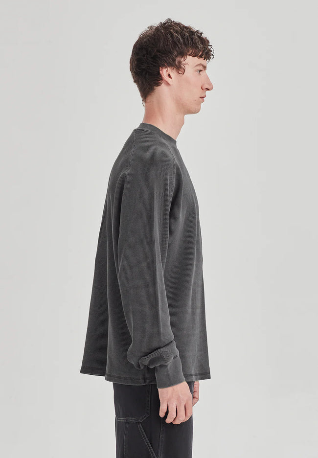 Mens Heavy Waffle LS Top - Vintage Storm-COMMONERS-P&amp;K The General Store